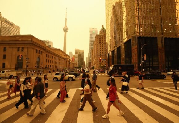 Smoke From Canada’s Wildfires Turns Skies Sickly Orange Across the Eastern US