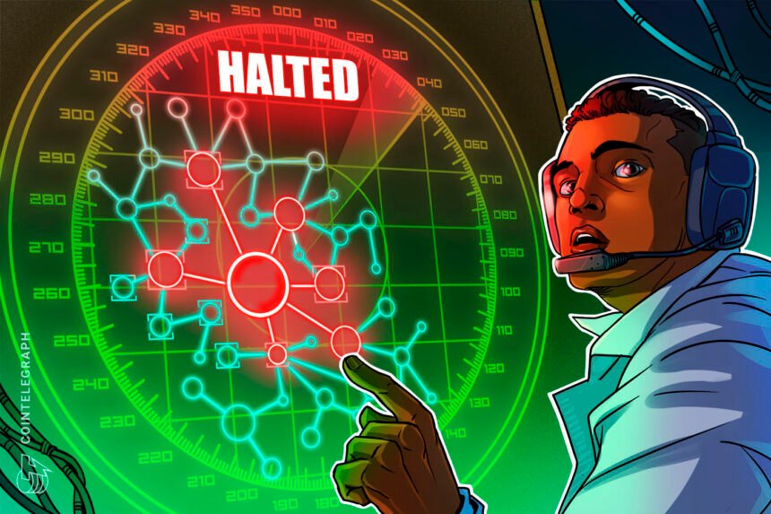 MANTRA token sinks 18% to record low amid blockchain halt